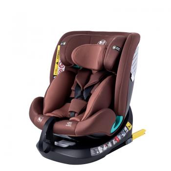 Scaun Auto Saphir DELUXE BUF BOOF iSIZE Coffee cu Isofix pozitie somn 165 grade rotativ 360 grade 40-150 cm