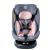 Scaun Auto Saphir DELUXE BUF BOOF iSIZE Pink cu Isofix pozitie somn 165 grade rotativ 360 grade 40-150 cm