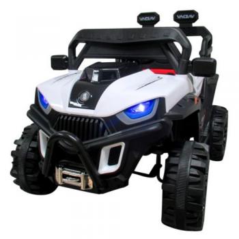 Masinuta electrica cu telecomanda si functie de balansare buggy x8n, varsta 1-5 ani, putere 70w, roti plastic, r-sport - alb