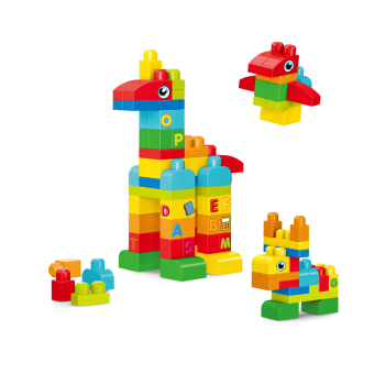 Set de constructie STEAM - Animalute (62 piese)