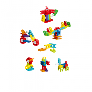 Set de constructie STEAM in cutiuta - Fun Blocks (26 piese)