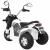 Motocicleta electrica minibike, roti din plastic, scaun tapitat, 71x53x57 cm, putere 6v - alb