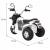 Motocicleta electrica minibike, roti din plastic, scaun tapitat, 71x53x57 cm, putere 6v - alb