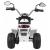 Motocicleta electrica minibike, roti din plastic, scaun tapitat, 71x53x57 cm, putere 6v - alb