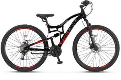 Bicicleta mtb-fs umit stallion 27,5  , frana pe disc, negru rosu