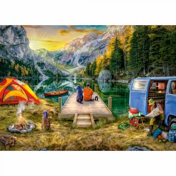 Ravensburger - puzzle camping 1000 piese design nou