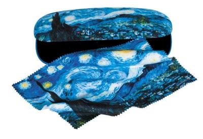 Etui cu textil si protectie ochelari, van gogh