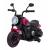 Motocicleta electrica chopper faster ahl008, roti si scaun din plastic, 78x30x55 cm, putere 20w - roz