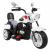 Motocicleta electrica chopper nightbike tr1501, roti si scaun din plastic, 92x34x63 cm, putere 6v - alb