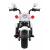 Motocicleta electrica chopper nightbike tr1501, roti si scaun din plastic, 92x34x63 cm, putere 6v - alb