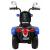 Motocicleta electrica chopper nightbike tr1501, roti si scaun din plastic, 92x34x63 cm, putere 6v - albastru