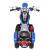 Motocicleta electrica chopper nightbike tr1501, roti si scaun din plastic, 92x34x63 cm, putere 6v - albastru