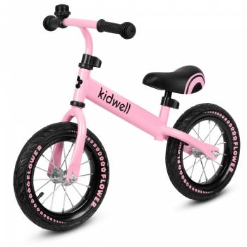 Bicicleta fara pedale kidwell cruzer flower - pink