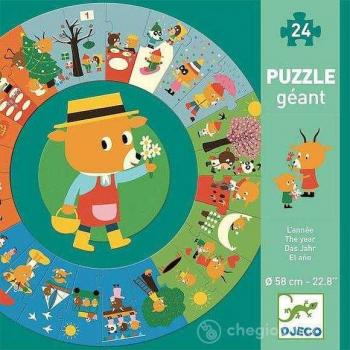 Puzzle cicular djeco, anotimpurile