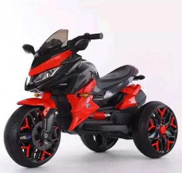 Motocicleta electrica pentru copii 2-8 ani cu doua motoare, rosu