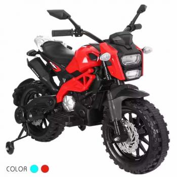 Motocicleta electrica pentru copii cu un motor , enduro - rosu