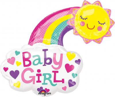 Balon folie baby girl 76x76 cm