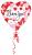 Balon folie inima i love you 45 cm