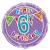 Balon folie happy 6th birthday 45 cm