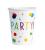 Pahare petrecere aniversara confetti 250 ml