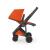 Carucior 2 in 1, greentom, 100% ecologic, black orange