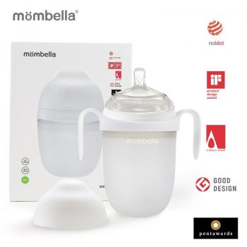 Biberon anticolici mombella breast-like, 300ml, tetina 360Ã‚Â° xl flux consistent, 100% silicon, ivory