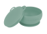 Bol minikoioi cu ventuza si capac, 100% premium silicone – river green