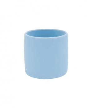 Pahar minikoioi, 100% premium silicone, mini cup – mineral blue