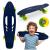 Skateboard copii, qkids, galaxy - lemon