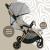 Carucior sport appekids – upp – ultracompact, pliere automata, de la nastere la 22kg - powder grey