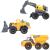 Set Dickie Toys Construction Set cu 3 vehicule 16 cm