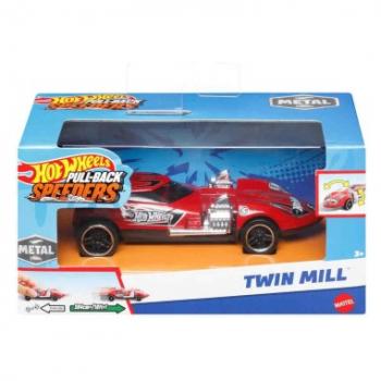 Hot wheels masinuta metalica cu sistem pull back twin mill scara 1:43