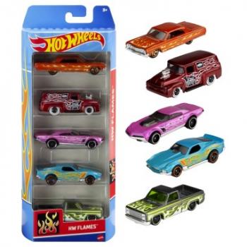 Set 5 masini hot wheels hw flames