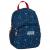 Rucsac model fotbal, albastru inchis, 30x24x13cm, 2 compartimente, plw12pi19