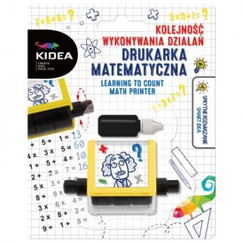 Stampila pentru invatare matematica, kidea, plastic, ordinea operatiilor, 120x150mm, kwddmka