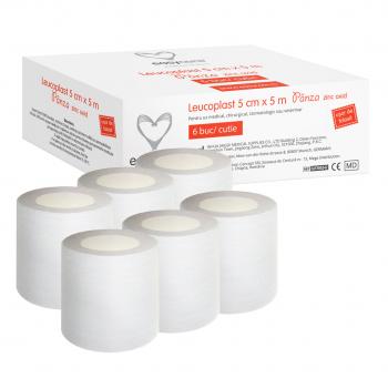 Leucoplast uz medical panza 5cm x 5m 6 role/cutie