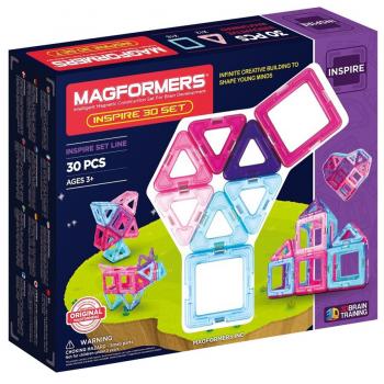 Set magnetic de construit- magformers inspire, 30 piese