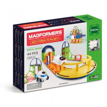 Set magnetic de construit- magformers, sky track play set