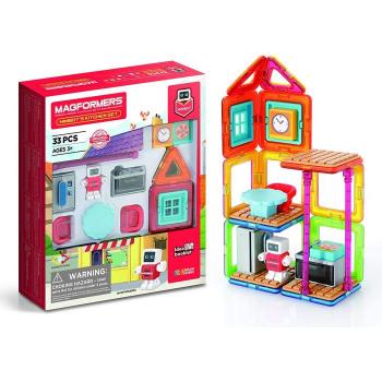 Set de construit magformers- bucatarie, 33 piese