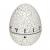 Timer analog pentru bucatarie egg, forma ou, plastic, alb, tfa 38.1033.02