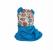 Set caciula cu guler copii blue animals 46-48 cm