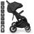 BabyGo - Carucior pliabil pentru gemeni GoTwice, Black