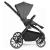 BabyGo - Carucior 3 in 1 Harmony Grey cu maner reglabil pe inaltime, cadru Black