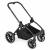 BabyGo - Carucior 3 in 1 Harmony Grey cu maner reglabil pe inaltime, cadru Black