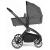 BabyGo - Carucior 3 in 1 Harmony Grey cu maner reglabil pe inaltime, cadru Black