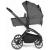 BabyGo - Carucior 3 in 1 Harmony Grey cu maner reglabil pe inaltime, cadru Black