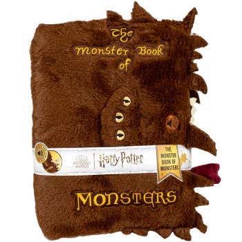 Jucarie din plus cu sunete the monster book of monsters, 32x24x8 cm, harry potter