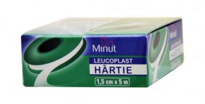 Leucoplast hartie Minut 1.5 cm x 5 m