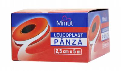 Leucoplast panza Minut 2.5 cm x 1 m