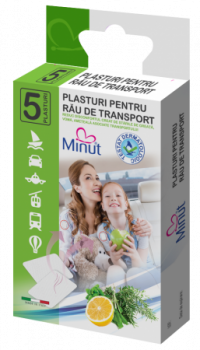 Plasturi Minut pentru rau de transport 5 buc cutie